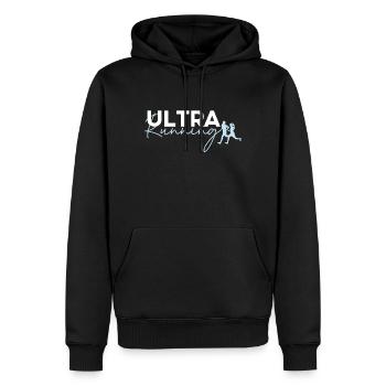 Joggeur Ultra Running - Sweat à capuche Premium bio Homme - noir - Devant - Nico (187cm)