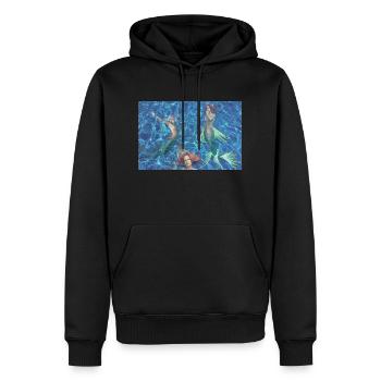 Sirens - Men’s Premium Organic Hoodie - black - Front - Nico (187cm)