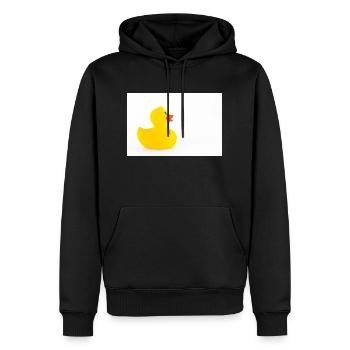 Isolated rubber duck - Men’s Premium Organic Hoodie - black - Front - Nico (187cm)
