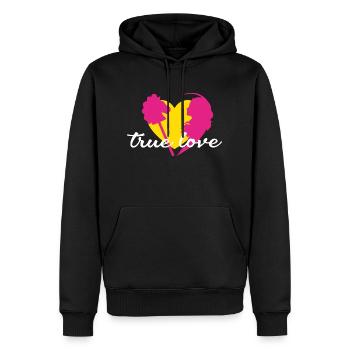 Hobby Horse true love - Männer Premium Bio Hoodie - Schwarz - Vorne - Nico (187cm)