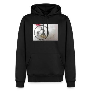 Throwing trash - Men’s Premium Organic Hoodie - black - Front - Nico (187cm)