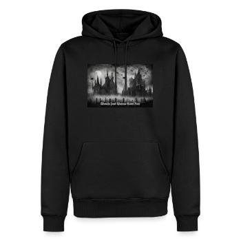 Halloween - Men’s Premium Organic Hoodie - black - Front - Nico (187cm)