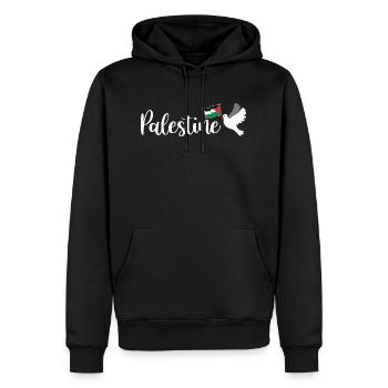 Dawlat Filastin Love Drapeau Palestine - Sweat à capuche Premium bio Homme - noir - Devant - Nico (187cm)