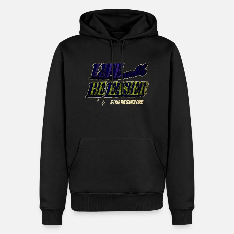 profession computer science - Männer Premium Bio Hoodie - Schwarz