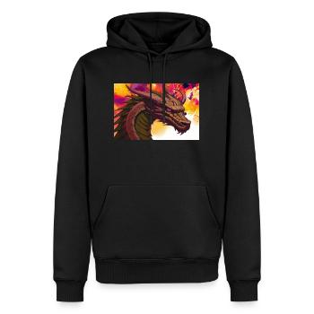 Dragon DC0 - Sweat à capuche Premium bio Homme - noir - Devant - Nico (187cm)