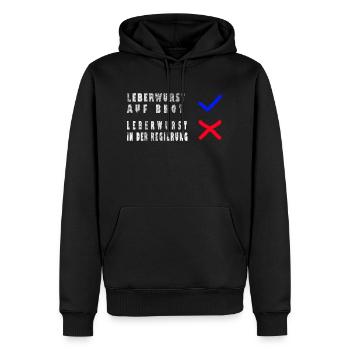 Ampel Leberwurst Protest - Männer Premium Bio Hoodie - Schwarz - Vorne - Nico (187cm)