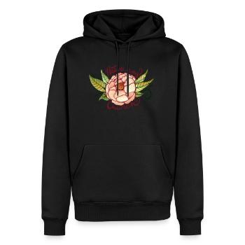Die Natur ist meine Kirche - Männer Premium Bio Hoodie - Schwarz - Vorne - Nico (187cm)