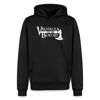 Vikings norden valhalla suède scandinavia flaga - Sweat à capuche Premium bio Homme - noir - Devant - Nico (187cm)