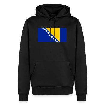 Bosnien und Herzegowina - Männer Premium Bio Hoodie - Schwarz - Vorne - Nico (187cm)
