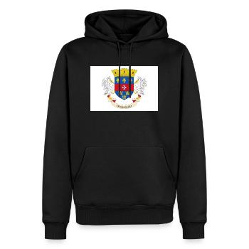 Saint Barthélemy - Männer Premium Bio Hoodie - Schwarz - Vorne - Nico (187cm)