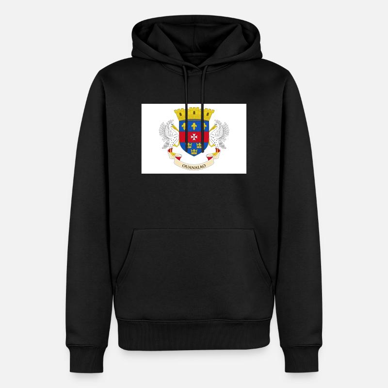 Saint Barthélemy - Männer Premium Bio Hoodie - Schwarz