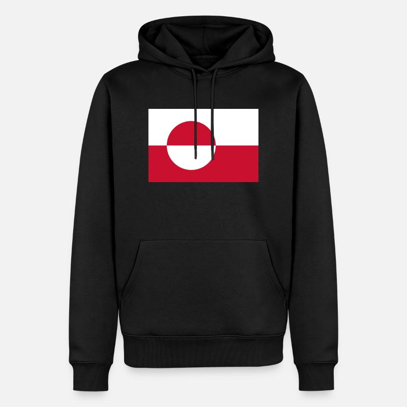 Grönland - Männer Premium Bio Hoodie - Schwarz