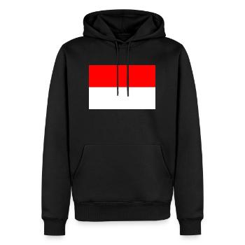 Indonésie - Sweat à capuche Premium bio Homme - noir - Devant - Nico (187cm)