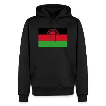 Malawien - Männer Premium Bio Hoodie - Schwarz - Vorne - Nico (187cm)