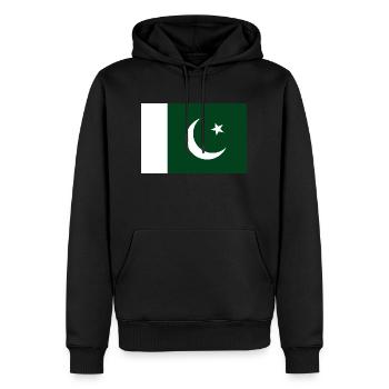 Pakistan - Sweat à capuche Premium bio Homme - noir - Devant - Nico (187cm)