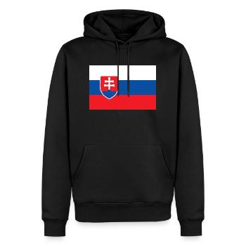 Slowakei - Männer Premium Bio Hoodie - Schwarz - Vorne - Nico (187cm)