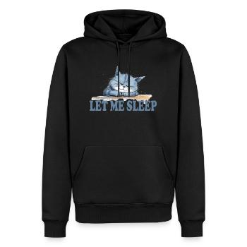 Cool Cat - Let Me Sleep - Men’s Premium Organic Hoodie - black - Front - Nico (187cm)