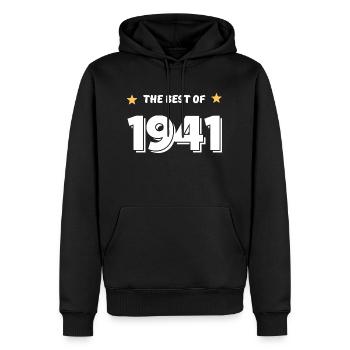 Das Beste von 1941 - Männer Premium Bio Hoodie - Schwarz - Vorne - Nico (187cm)