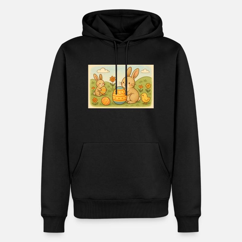 Fête de Pâques - Sweat à capuche Premium bio Homme - noir
