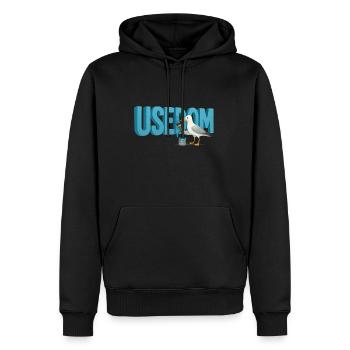Une mouette peint magnifiquement Usedom - Sweat à capuche Premium bio Homme - noir - Devant - Nico (187cm)
