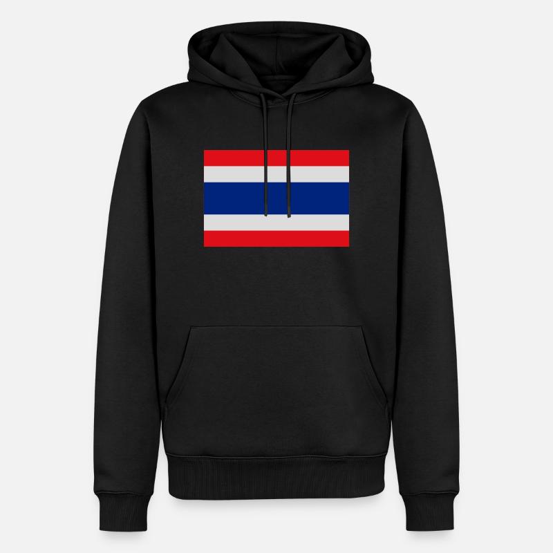 Thailand - Männer Premium Bio Hoodie - Schwarz