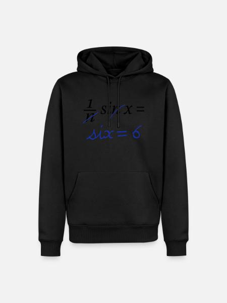 sinus - Sweat à capuche Premium bio Homme - noir