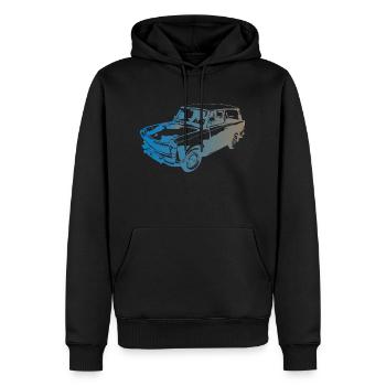  601 Kombi Trabi - Männer Premium Bio Hoodie - Schwarz - Vorne - Nico (187cm)