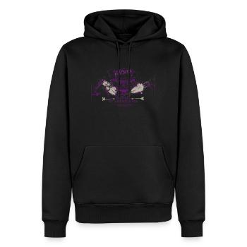Fight Cancer - Sweat à capuche Premium bio Homme - noir - Devant - Nico (187cm)