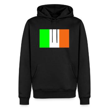 ireland flag - Männer Premium Bio Hoodie - Schwarz - Vorne - Nico (187cm)