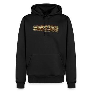 Alles aus Holz - Männer Premium Bio Hoodie - Schwarz - Vorne - Nico (187cm)