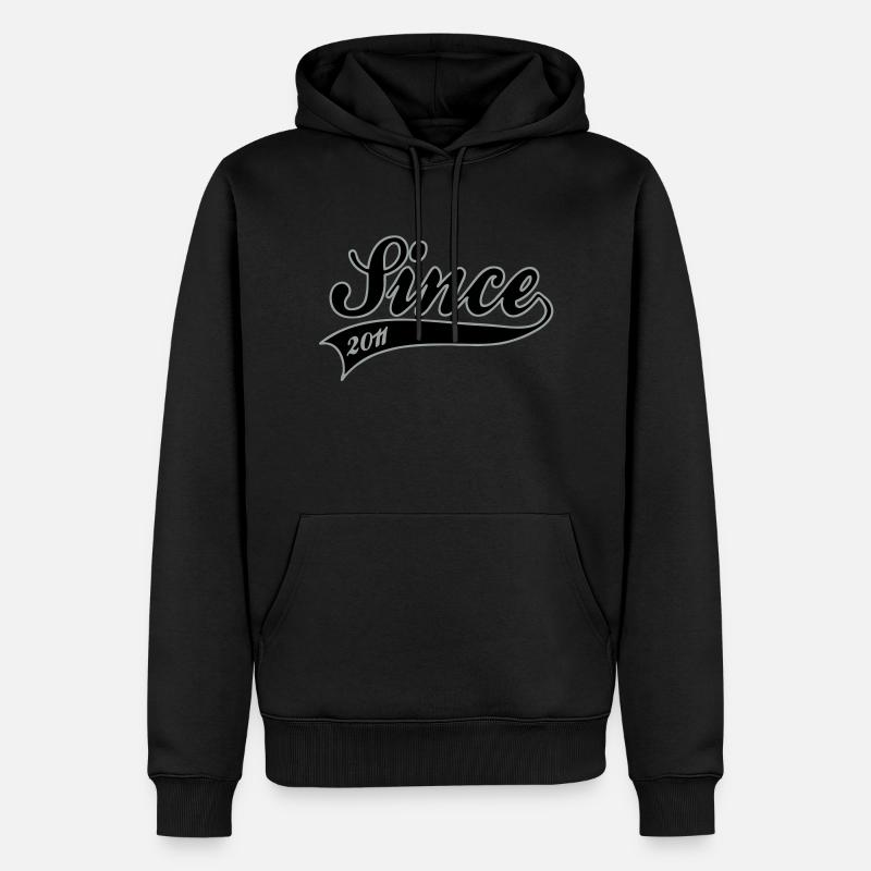 anniversaire - Since 2011 - Sweat à capuche Premium bio Homme - noir