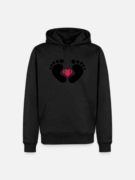 baby - Men’s Premium Organic Hoodie - black