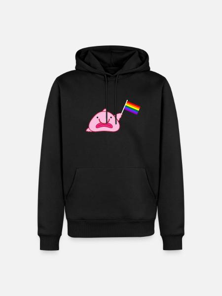 Rainbow flag - Men’s Premium Organic Hoodie - black