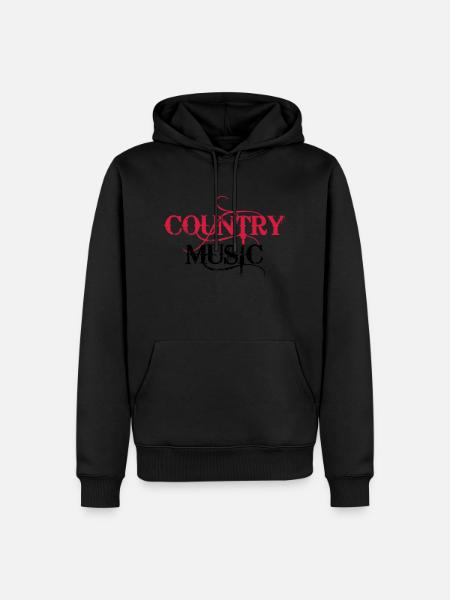 Country Music - Men’s Premium Organic Hoodie - black
