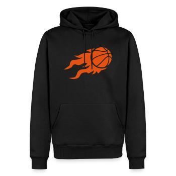Basketball - Männer Premium Bio Hoodie - Schwarz - Vorne - Nico (187cm)