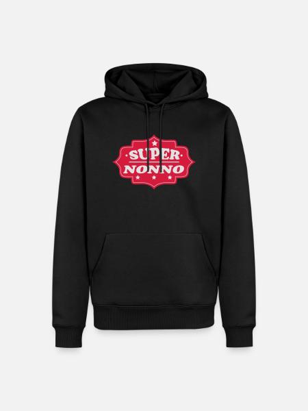 Super nonno 111 - Men’s Premium Organic Hoodie - black