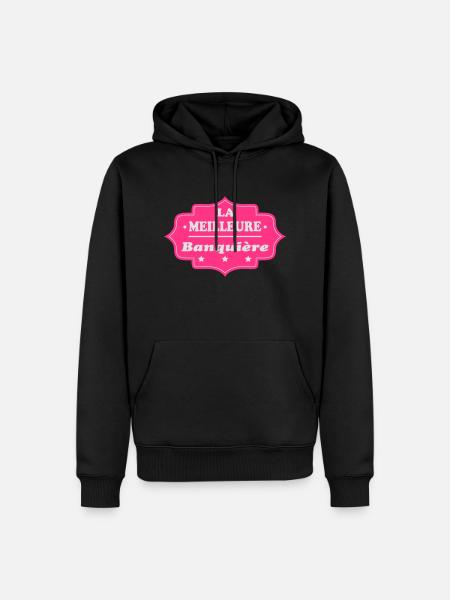 La meilleure banquière 111 - Men’s Premium Organic Hoodie - black