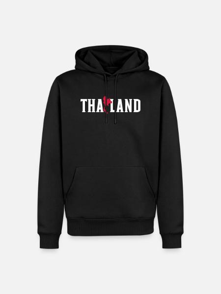 Thailand - Männer Premium Bio Hoodie - Schwarz