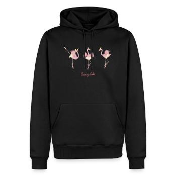 Flamingo Lake Flamingo-Ballett - Männer Premium Bio Hoodie - Schwarz - Vorne - Nico (187cm)