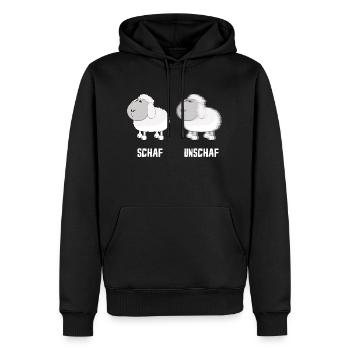 Schaf Unschaf Fotografie Kamera Fotograf - Männer Premium Bio Hoodie - Schwarz - Vorne - Nico (187cm)