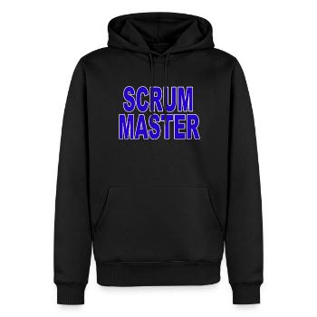 Agile - Scrum Master - Men’s Premium Organic Hoodie - black - Front - Nico (187cm)