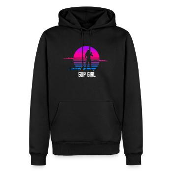 Sup Girl Stand Up Paddling Sup Frauen SUP Kleidung - Männer Premium Bio Hoodie - Schwarz - Vorne - Nico (187cm)