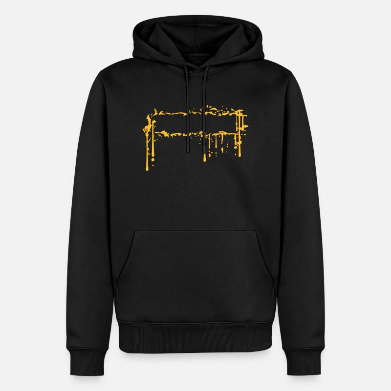 Urin Schmutz Rahmen - Männer Premium Bio Hoodie - Schwarz