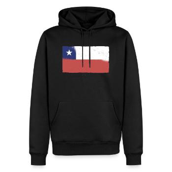 Flagge von Chile Südamerika Chilenen Chilene Santa - Männer Premium Bio Hoodie - Schwarz - Vorne - Nico (187cm)