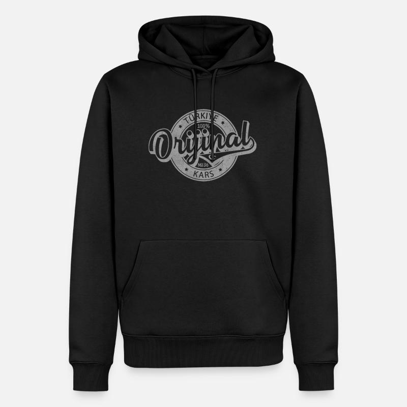 Kars - Männer Premium Bio Hoodie - Schwarz