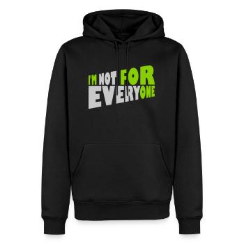 Im not for everyone - Männer Premium Bio Hoodie - Schwarz - Vorne - Nico (187cm)