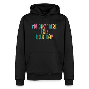 I'm Just Here For Field Day 21 - Men’s Premium Organic Hoodie - black - Front - Nico (187cm)