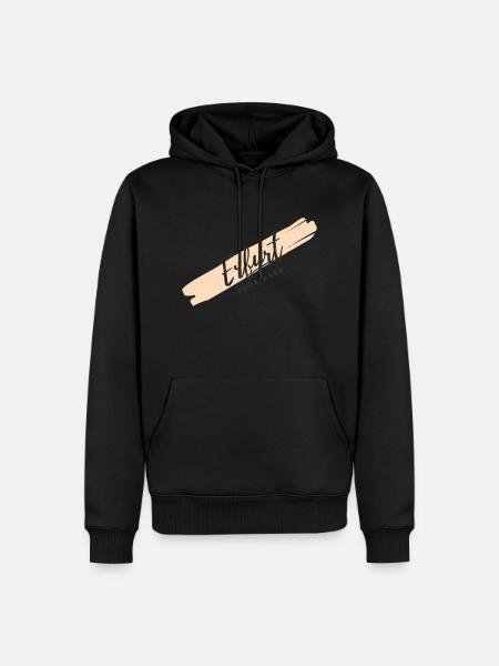 Erfurt - Männer Premium Bio Hoodie - Schwarz