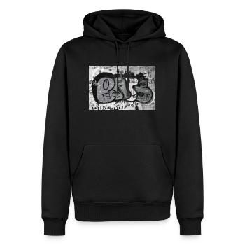 Graff City - Männer Premium Bio Hoodie - Schwarz - Vorne - Nico (187cm)