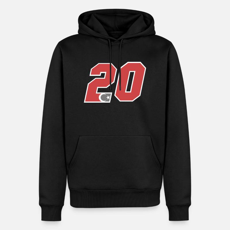 Denizli - Sweat à capuche Premium bio Homme - noir